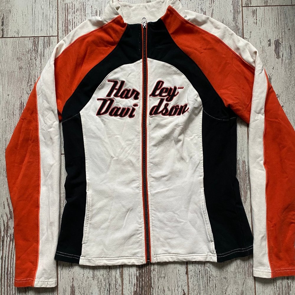 Harley Davidson color block zip up
